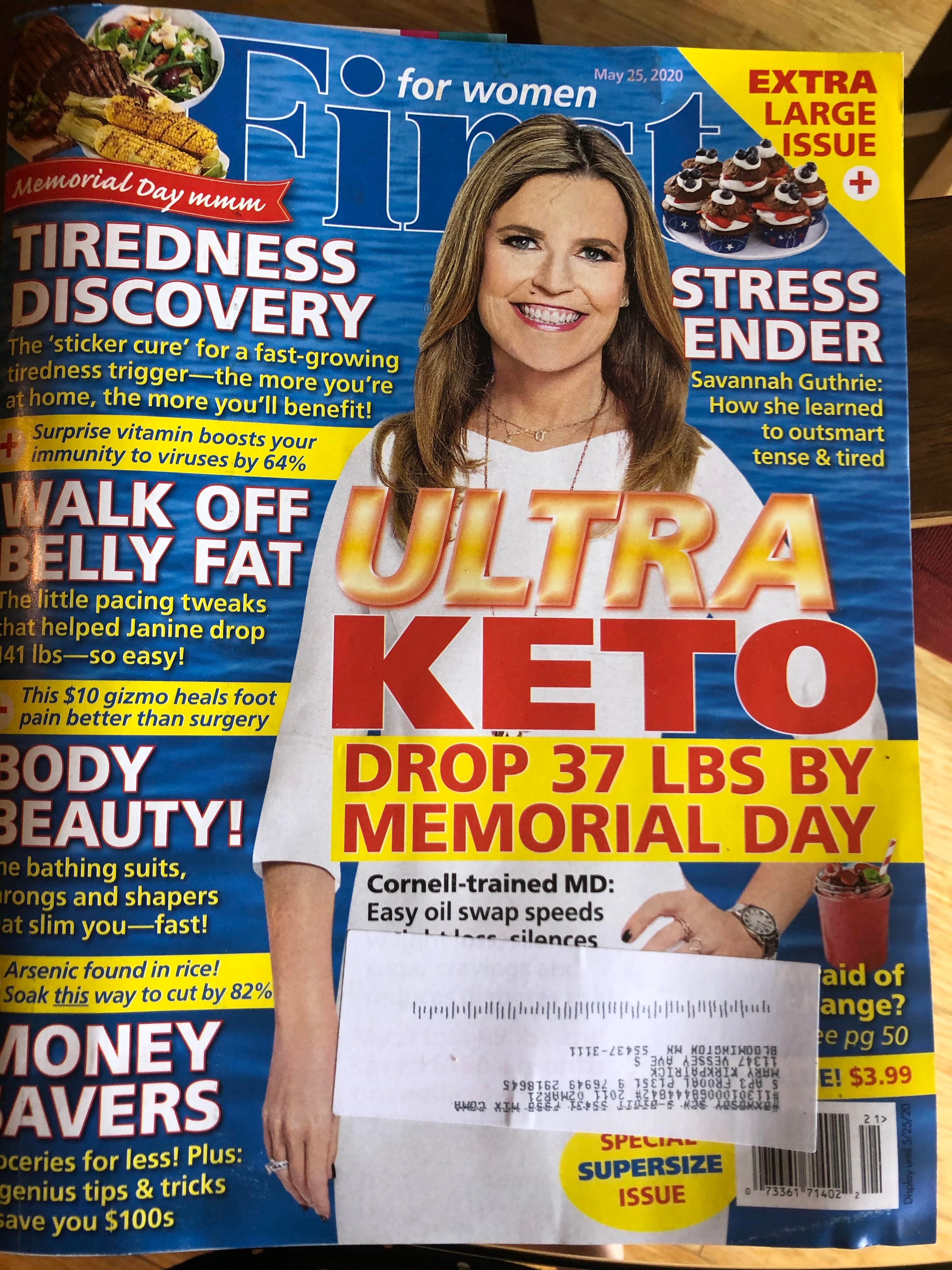 First for Women article featuring Tina Janke, page 1